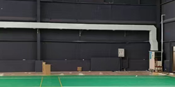 蒸發(fā)冷省電空調(diào)-立式管道機應用大型室內(nèi)羽毛球館降溫